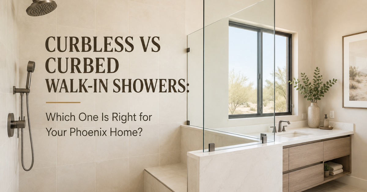 Curbless vs Curbed Walk-In Showers: Which One Is Right for Your Phoenix Home?