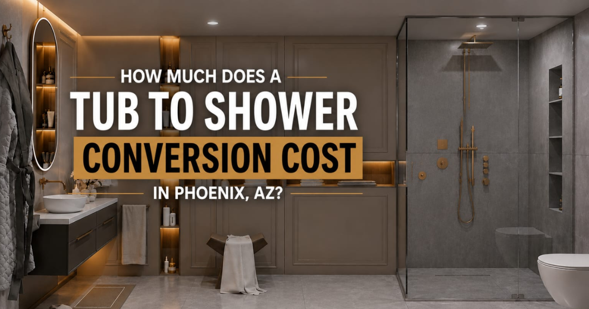 How Much Does a Tub-to-Shower Conversion Cost in Phoenix, AZ?