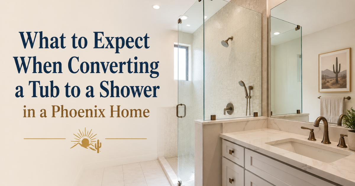 What to Expect When Converting a Tub to a Shower in a Phoenix Home