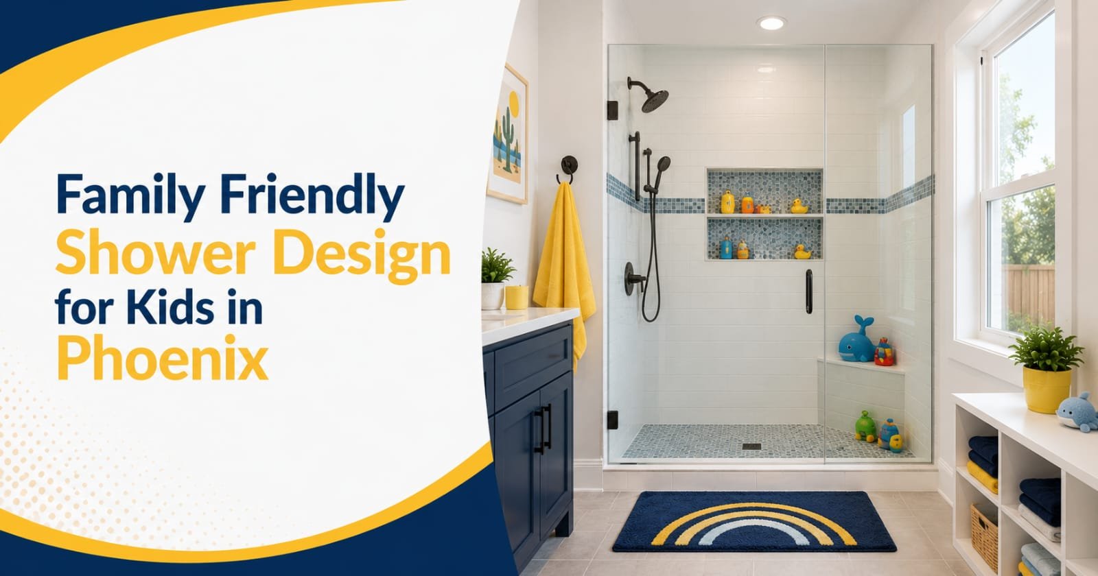 Family Friendly Shower Design for Kids in Phoenix