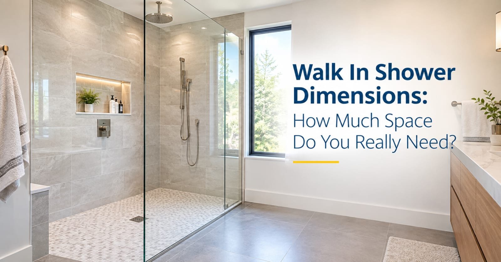 Walk In Shower Dimensions: How Much Space Do You Really Need?
